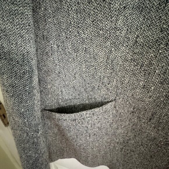 Vintage Talbots Black Wool Blend Tweed Blazer - Cottagecore Jacket 8P - Picture 4 of 8